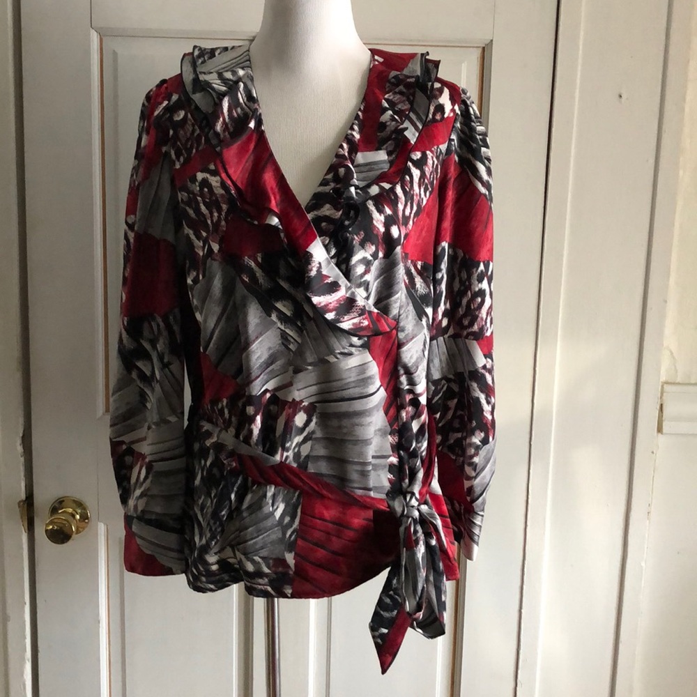 NWT Women’s 1X East 5th Beautiful Blouse Belt Tie
